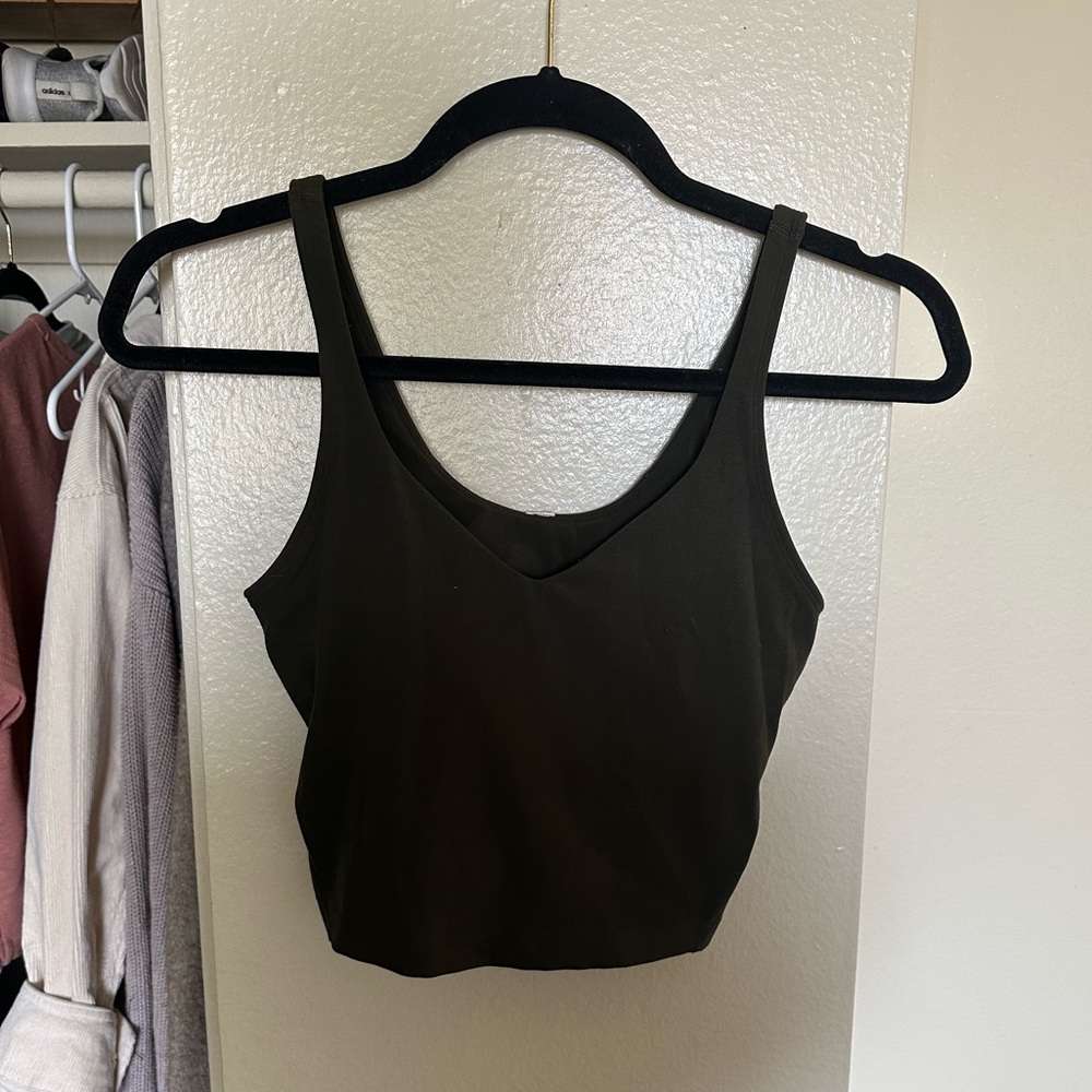 Green lululemon align tank top